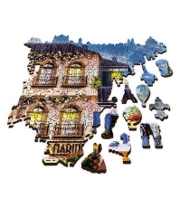 Imagine Puzzle Trefl din lemn 1000 piese Strada Franceza