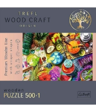 Imagine Puzzle Trefl din lemn 500+1 piese Cocktailurile  colorate