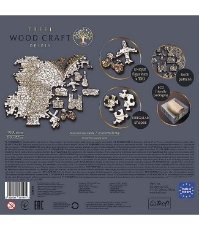 Imagine Puzzle Trefl din lemn 1000 piese Harta lumii Antice
