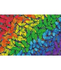 Imagine Puzzle Trefl din lemn 500+1 piese Fluturasii colorati