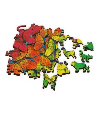 Imagine Puzzle Trefl din lemn 500+1 piese Fluturasii colorati