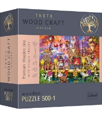 Imagine Puzzle Trefl din lemn 500+1 piese Lumea magica