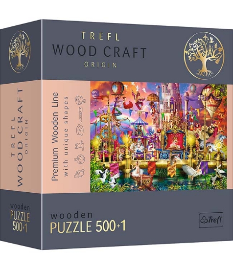 Imagine Puzzle Trefl din lemn 500+1 piese Lumea magica