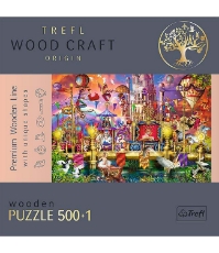 Imagine Puzzle Trefl din lemn 500+1 piese Lumea magica