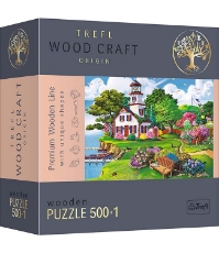 Imagine Puzzle Trefl din lemn 500+1 piese Portul in timpul verii