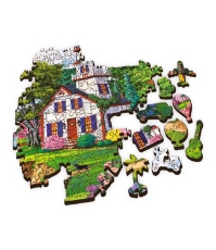 Imagine Puzzle Trefl din lemn 500+1 piese Portul in timpul verii