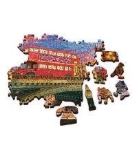 Imagine Puzzle Trefl din lemn 500+1 Obictivele turistice din Londra