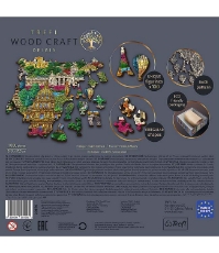 Imagine Puzzle Trefl din lemn 1000 piese Obiective turistice faimoase din Franta