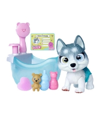 Imagine Pamper Petz catelusul Husky la baie