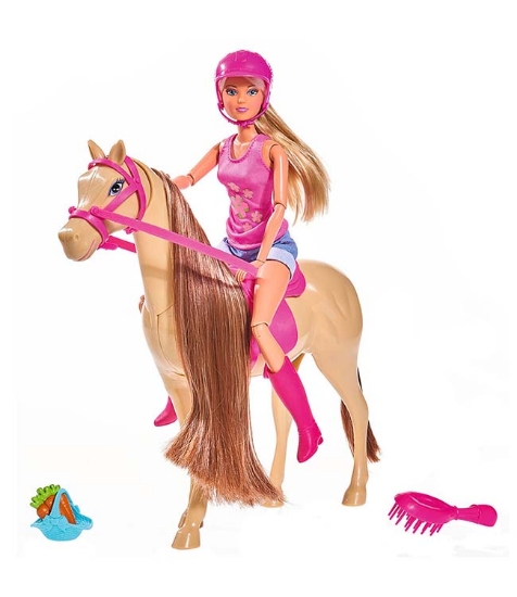 Imagine Papusa Steffi Love, Lovely Horse 29 cm cu cal si accesorii