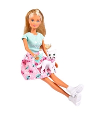 Imagine Papusa Steffi Love, Kitty Love 29 cm cu figurina si accesorii