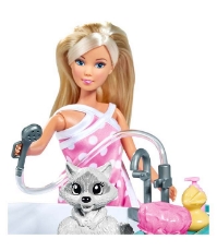 Imagine Papusa Steffi Love Bath Fun 29 cm cu figurina si accesorii