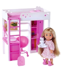 Imagine Papusa Evi Love My Room 12 cm cu figurina si accesorii