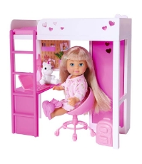 Imagine Papusa Evi Love My Room 12 cm cu figurina si accesorii