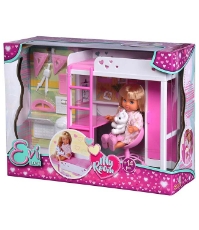 Imagine Papusa Evi Love My Room 12 cm cu figurina si accesorii