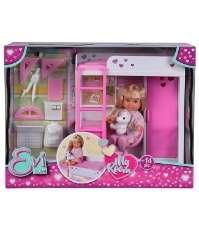 Imagine Papusa Evi Love My Room 12 cm cu figurina si accesorii