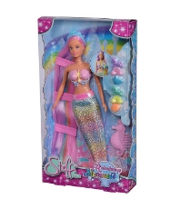 Imagine Papusa Steffi Love Rainbow Mermaid 29 cm cu accesorii