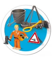 Imagine Elicopter electric Fireman Sam Wallaby cu figurina Tom