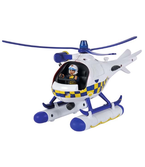 Imagine Elicopter Fireman Sam Police Wallaby cu figurina