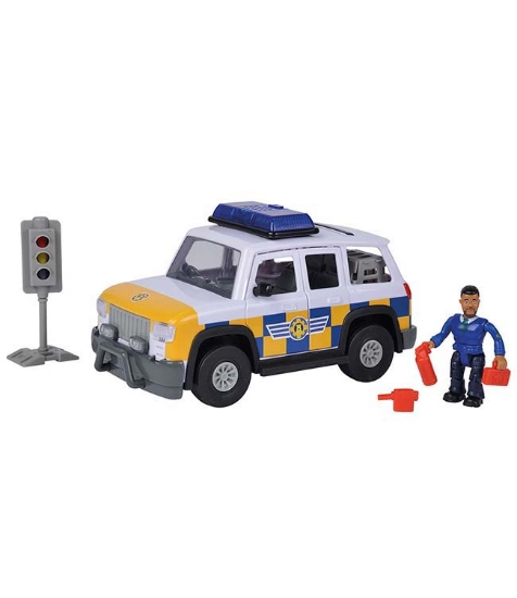 Imagine Masina de politie Fireman Sam Police Car cu figurina Malcolm si accesorii