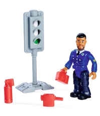 Imagine Masina de politie Fireman Sam Police Car cu figurina Malcolm si accesorii