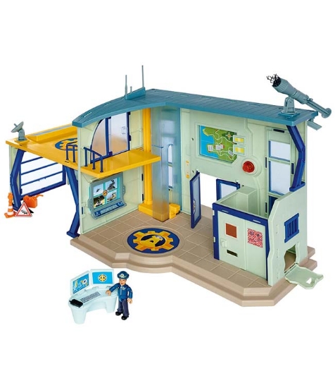 Imagine Pista de masini Fireman Sam Police Station cu figurina