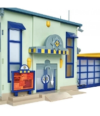 Imagine Pista de masini Fireman Sam Police Station cu figurina