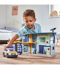 Imagine Pista de masini Fireman Sam Police Station cu figurina