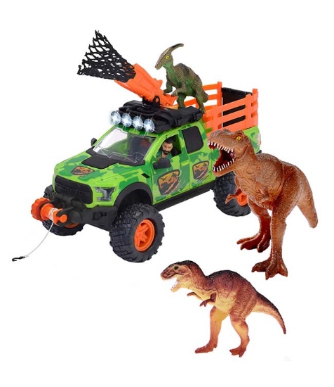 Imagine Masina Dino Hunter cu 4 figurine
