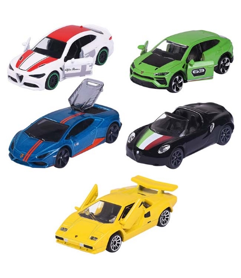 Imagine Set Dream Cars Italy cu 5 masinute din metal