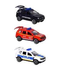 Imagine Set Dacia Duster SOS cu masina de jandarmerie, salvare si politie