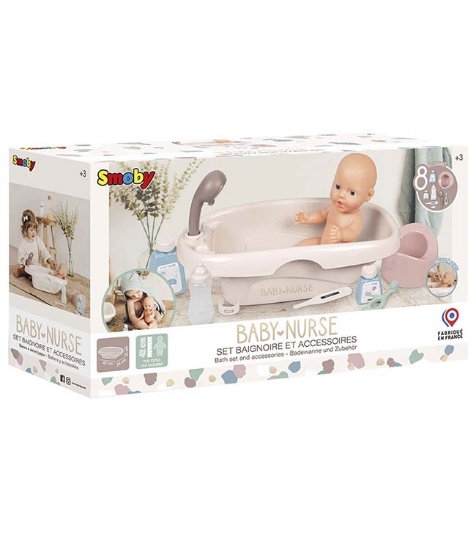 Imagine Set Baby Nurse cadita, olita si accesorii pentru papusi