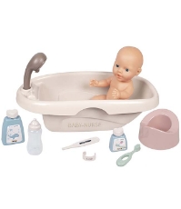 Imagine Set Baby Nurse cadita, olita si accesorii pentru papusi