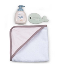 Imagine Cadita pentru papusa Baby Nurse Baleno Bath roz cu accesorii