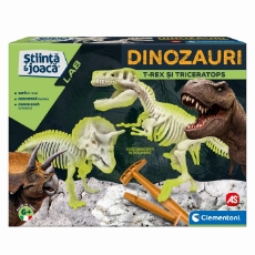 Imagine Descopera dinozaurul T-Rex & Triceraptor Fluo Stiinta si Joaca