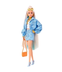 Imagine Barbie papusa Barbie Extra cu bandana