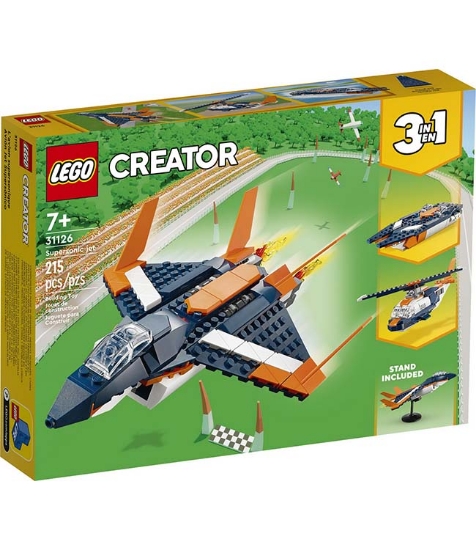 Imagine Lego Creator Avion supersonic 31126