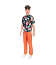 Imagine Papusa baiat Fashionistas cu camasa cu imprimeu topical