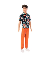 Imagine Papusa baiat Fashionistas cu camasa cu imprimeu topical