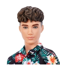 Imagine Papusa baiat Fashionistas cu camasa cu imprimeu topical
