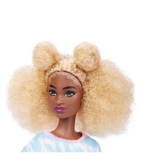 Imagine Papusa Barbie Fashionista cu par afro blond
