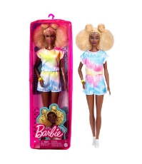 Imagine Papusa Barbie Fashionista cu par afro blond