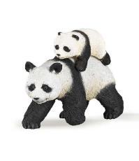 Imagine Figurina ursulet panda cu pui