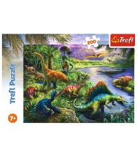 Imagine Puzzle Trefl 200 Lumea dinozaurilor