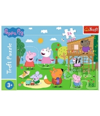 Imagine Puzzle Trefl 24 Maxi Peppa Pig Distractia din iarba