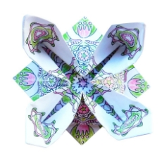 Imagine Origami, mandala de colorat