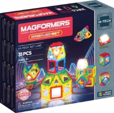 Imagine Set de construit magnetic cu lumina led, Magformers