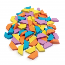 Imagine Joc educativ tip mozaic cu forme trapezoidale, Explorare
