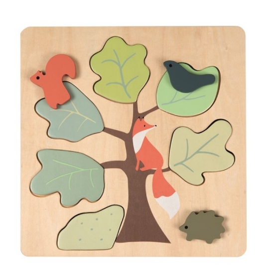 Imagine Puzzle din lemn vulpita,