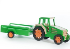 Imagine Jucarii Montessori Tractor cu remorca,